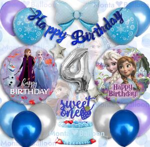 アナ雪 プリンセス バルーン セット エルサ オラフ 風船 誕生日 アナと雪の女王 1歳 2歳 3歳 4歳 5歳 6歳 女の子