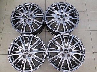 【中古品4枚セット】Fang SINOLION 15インチ 6.0J+43 PCD100/5穴 プリウス、ウィッシュ、インプレッサ他