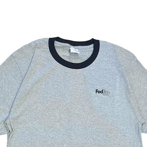 新品 M 海外限定 Fedex Trim Small Logo Tee フェデックス トリム リンガー ロゴ 半袖 Tシャツ