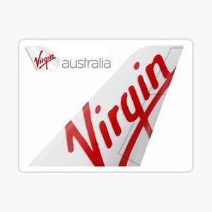 Ретро наклейка Virgin Australian Hail Wing