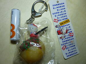 大阪限定■たこ焼きハローキティ■2001年キーホルダー/根付け携帯ストラップ■送料185円■マスコットミニフィギュア■サンリオHelloKitty