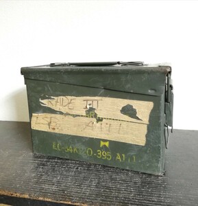 ヴィンテージ 弾薬箱 米軍放出品 アンモボックス AMMO BOX ミリタリー アンモ缶 アーモ缶 サバゲー インテリア レトロ ケース 工具箱 B