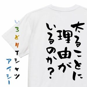 デブ系半袖Tシャツ【太ることに理由がいるのか？】おもしろTシャツ　ネタTシャツ