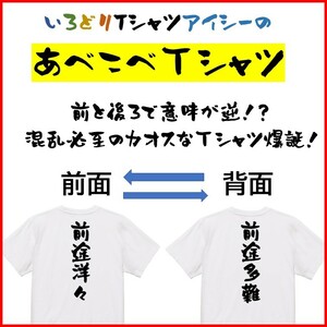 意味が逆あべこべTシャツ【前途洋々＆前途多難】ネタTシャツ