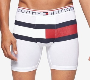 TOMMY HILFIGER トミーヒルフィガー メンズ ボクサー パンツ アンダーウェア ロゴ 下着 インナー ホワイト M