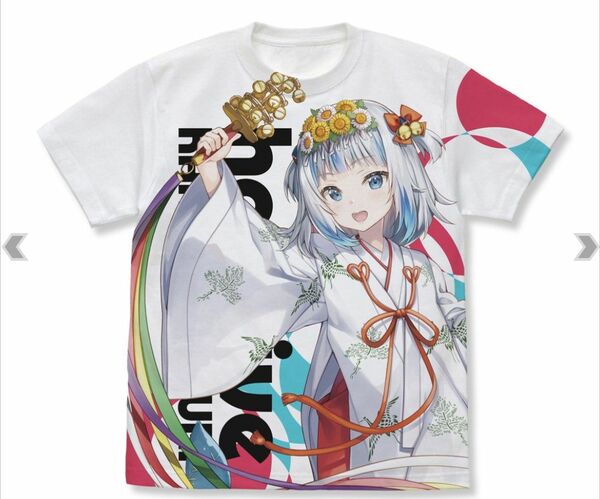 ホロライブ神田祭 フルグラフィックTシャツ がうる・ぐら 巫女衣装ver.