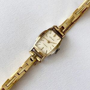  Vintage ZALEX 17 stone lady's hand winding wristwatch operation goods 