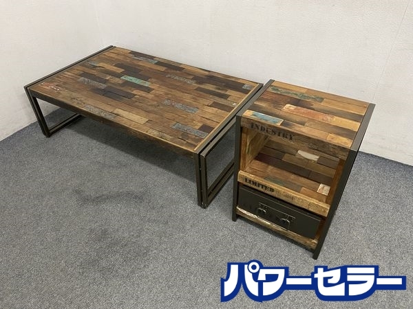 Yahoo!オークション -「古材」(テーブル) (家具、インテリア)の落札