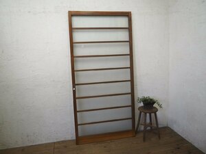 taM0748*(3)[H176,5cm×W85cm]* Vintage * Showa Retro . old tree frame glass door * old fittings sliding door sash used housing construction material reform M pine 