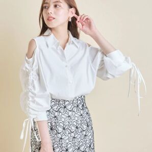Mystrada ドロストスリーブシャツ
