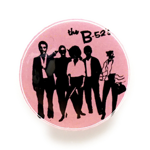 感バッジ 25mm The B-52's (pink)　New wave post Punk Power Pop Blondie Devo