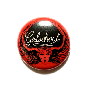 缶バッジ 25mm Girlschool ガールスクール Motorhead Motorschool Power Pop Glam Garage Punk パワーポップ グラムロック ガレージパンク