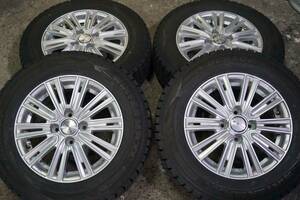 深溝８分～ ダンロップ WM02 175/70R14 WEDS JOKER 5.5J +42 PCD100 ヤリス アクア ヴィッツ スペイド シエンタ ポルテ モビリオ*595cl