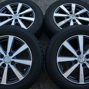 即決 深溝８分～TOYO 175/65R14 ENKEI SMACK 5.5J +43 PCD100 ヤリス ヴィッツ bB パッソ ブーン ノート マーチ フィット デミオ *503clの画像1