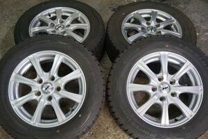 深溝８分～ ダンロップWM01 195/65R15 MP 6J +53 PCD114.3 エスクァイア ノア VOXY オーリス ルミオン アイシス アクセラ シビック*686na