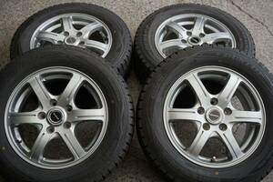 深溝８分～ ダンロップWM01 195/65R15 BALMINUM 6J +53 PCD114.3 エスクァイア ノア VOXY オーリス ルミオン アイシス アクセラ *702na