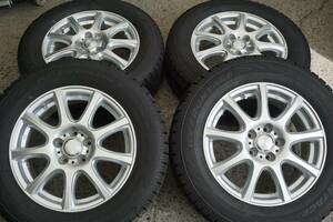 2022年製 ICE FRONTAGE バリ溝 195/65R15 DUFACT 6J +45 PCD100 カローラツーリング スポーツ プリウス ウィッシュ CT200h アリオン*715na