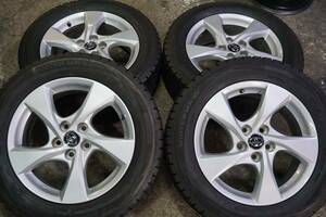 深溝８分～ダンロップ WM01 215/60R17 トヨタ C-HR純正 6.5J +45 PCD114.3 アルファード エスティマ ヤリスクロス ヴェルファイア *709nn