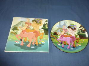 60/Disney ディズニー 50周年 FANTASIA ファンタジア 1940-1990 プレート皿 絵皿16㎝