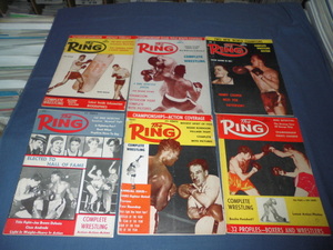 ◆60　洋書・古いボクシング雑誌⑰「THE　RING」１９６１年１１冊セット/エデル・ジョフレ、フロイド・パターソン