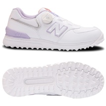 ★激安新品★ レディース ニューバランス 2022 WGBS574 ホワイト 24.5cm ゴルフシューズ NEW BALANCE_画像2