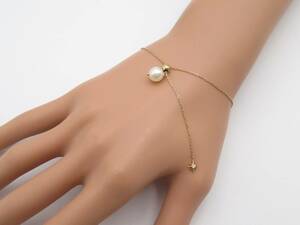 [Драгоценный металл] StarJewelry/Star Jewelry/K10/Gold/Pearl Bracelet/Ladies/Jewelry/Accessories/Pearl/Diamond/Popular/Standard