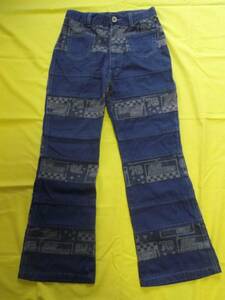 * прекрасный товар Bebe eabe-a- беж BeBe 130 джинсы низ bell низ длинные брюки Bebe Denim classic 