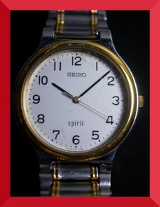 セイコー SEIKO スピリット SPIRIT クォーツ 3針 7N01-6A70 男性用 メンズ 腕時計 V792 稼働品