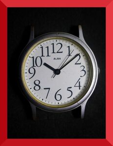  Seiko SEIKO Alba ALBA quartz 3 hands Y121-K005 for man men's wristwatch V921 operation goods 