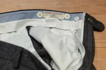 LUCIANO BARBERA Wool Trousers 美品 ルチアーノバルベラ ウール スラックス サイズ50 チャコールグレー クリーニング済み_画像5