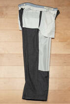 LUCIANO BARBERA Wool Trousers 美品 ルチアーノバルベラ ウール スラックス サイズ50 チャコールグレー クリーニング済み_画像3