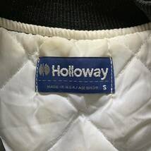 80s 90s Holloway ホロウェイ USA製 ナイロンスタジャン ジャケット 企業物 S_画像6