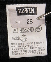 EDWIN エドウィン ワイルドファイヤー TGF503 グレンチェック W28 裏起毛 ストレッチ メンズ パンツ グレー 実寸W77センチ 股下73.5センチ_画像5