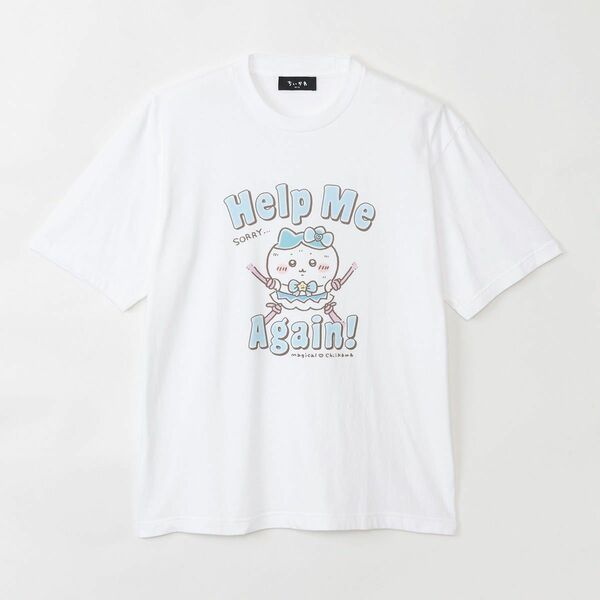 超まじかるちいかわ　ハチワレ　ビッグTシャツ Help Me Again！ ホワイト　Mサイズ