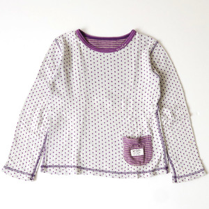 OLIVE des OLIVE Doll リバーシブルロンＴ 120cm 子供服 総柄長袖Ｔシャツ カットソー トップス インナー こども服 オリーブデオリーブ