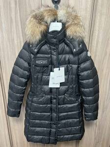 XLサイズ【未使用】MONCLER HERMIFUR Fox fur TG4　ブラック　黒色　正規品　◆定価36万円◆