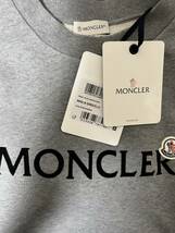 XLサイズ【未使用】MONCLER レタリングロゴ スウェット　グレー色　Grey　トレーナー 正規品　◆定価９万円◆_画像5