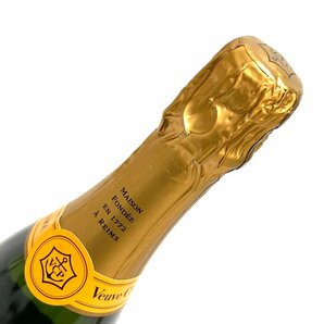 未開栓 ヴーヴクリコ【Veuve Clicquot】イエローラベル シャンパン 375ml 12％ 洋酒 古酒 果実酒 中古【かんてい局亀有店】12201の画像6