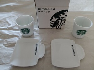 スターバックス　デミタスカップとプレートのセット　2セット