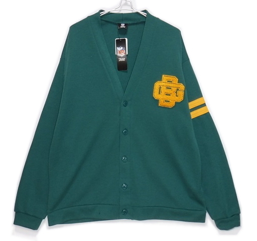 即決■★GB PACKERS / NFL★■スウェットカーディガン:SIZE=M