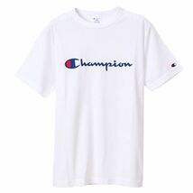 新品 Champion ベーシック ビッグロゴ Tシャツ L ホワイト 半袖 天竺素材 綿100% 定番 スクリプトプリント ショートスリーブ チャンピオン_画像2