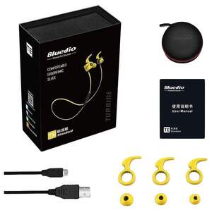 新品未開封 Bluedio TE ワイヤレス イヤホン イエロー マイク リミテッド Bluetooth ヘッドセット TURBINE YELLOW