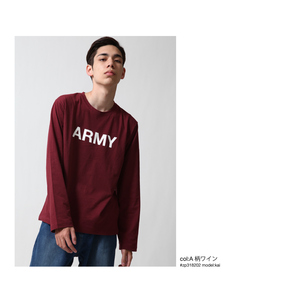 新品 ARMY Tシャツ ZIP FIVE ロングスリーブ 長袖 ロンT