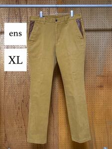  old clothes 00 period 00s ORVIS Orbis chinos cotton bread leather leather strut Portugal made XL big large 