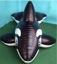 シャチ　ブラック　フロート　空気ビニール風船　浮き輪　レア　新製品　新品未開封　日本未発売　Inflatable World製_画像4