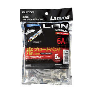 Cat6A準拠ツメ折れ防止LANケーブル スタンダードタイプ 5.0m Cat6の2倍である500MHzまでの高周波領域まで対応: LD-GPA/WH5