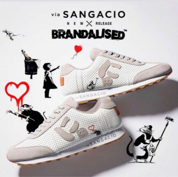 Banksy(バンクシー)グラフィティ『viaSANGACIO×BRANDALISED』