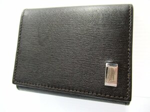 ■ dunhill ダンヒル コインケース 小物入れ 小銭入れ ボックス型 ブラック系 IML0618 スリム コンパクト メンズ 財布 K11541