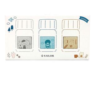 インク セーラー万年筆 限定 mizutama万年筆用ボトルインク 10ml3色セット 新品 未開封