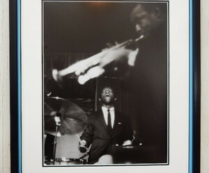 アート・ブレーキー/リー・モーガン/NY.1960/アート ピクチャー 額装/Art Blakey/Lee Morgan/jazz/ジャズメッセンジャース/モノクロ 写真